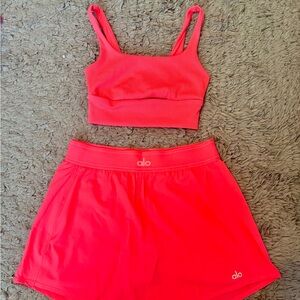 ALO Yoga Red Skirt